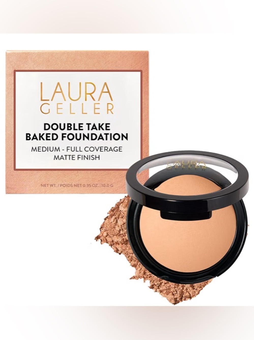 💋EUC Like New Laura Geller Double Take Full Coverage Baked Foundation